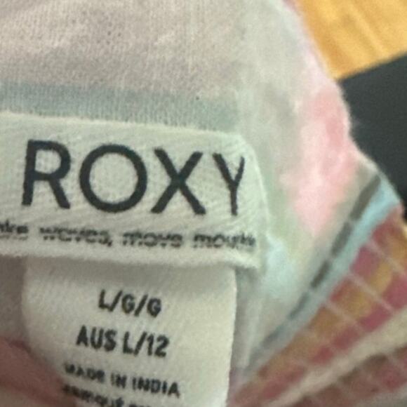 Roxy Handmade Life Stripe Shorts | Women’s Mid-Rise | Cotton Linen Blend - Picture 5 of 6